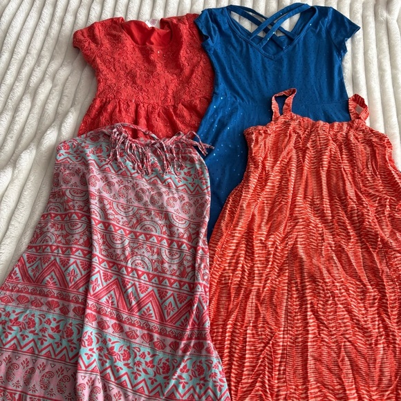 Justice Other - Lot of FOUR 4 girls dresses size 12 Justice Y2K Billabong Sundresses